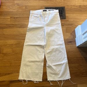 Banana Republic Wide leg white jeans